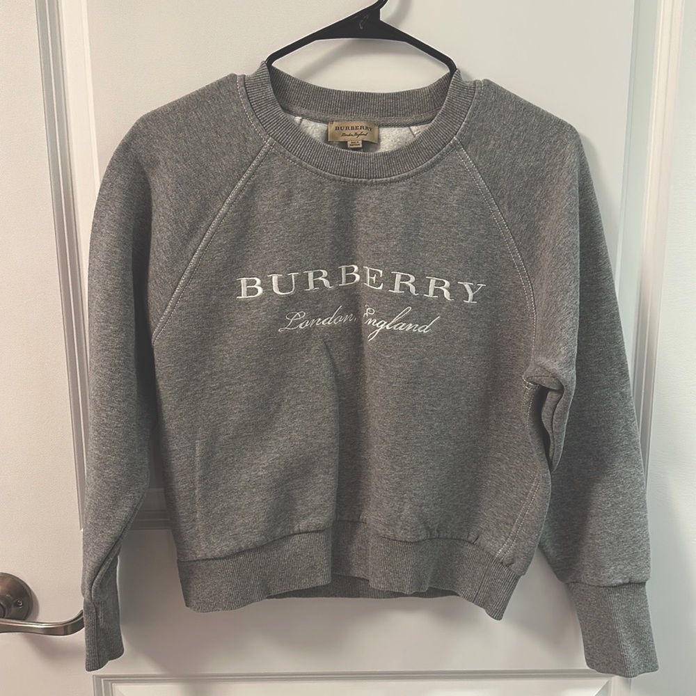 Burberry Super Soft Grey Crewneck